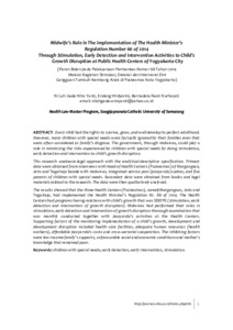 Midwife’s Role in The Implementation of The Health Minister’s ...